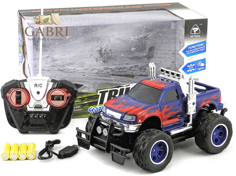 RC Auto terénní 1:16 na vysílačku 27MHz na baterie USB Světlo