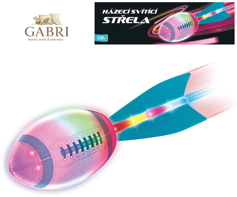 ALBI SCIENCE Házecí svítící střela na baterie USB LED Světlo