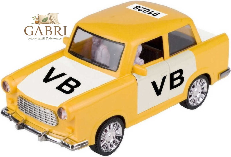 Auto City Collection retro policie VB na setrvačník na baterie Světlo Zvuk