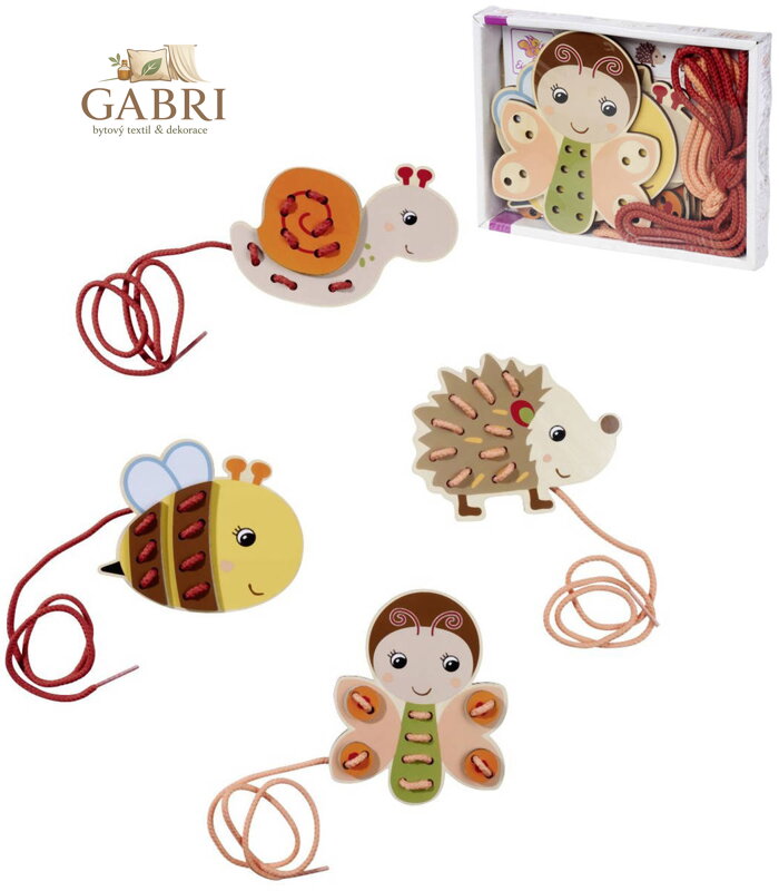 EICHHORN DŘEVO Zvířátka vyšívací 4ks s doplňky *DŘEVENÉ HRAČKY*