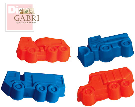 DINO Formičky plastové na písek TATRA set 4 bábovky v síťce