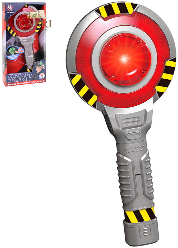 Terč policejní zastavovací dětská plácačka na baterie Světlo Zvuk plast