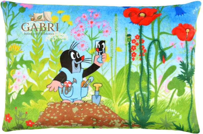 MORAVSKÁ ÚSTŘEDNA Polštář Krtek a kalhotky (Krteček) 32x21x5cm PLYŠ