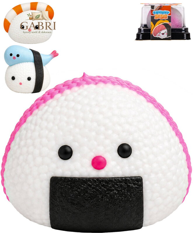 Squishy Sushi kamarádi mačkací antistresová Kawaii figurka 3 druhy