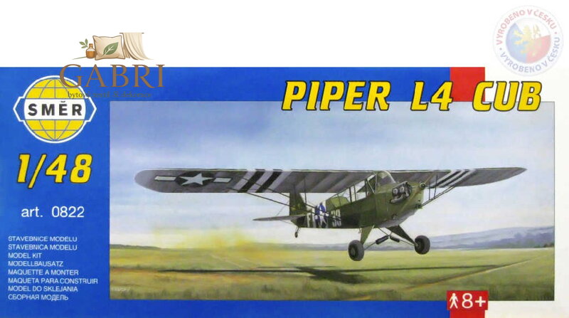 SMĚR Model letadlo Piper L4 Cub 1:48 (stavebnice letadla)
