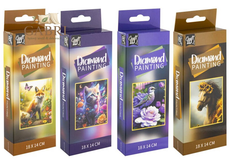 Diamantové malování kamínky mix 4druhy