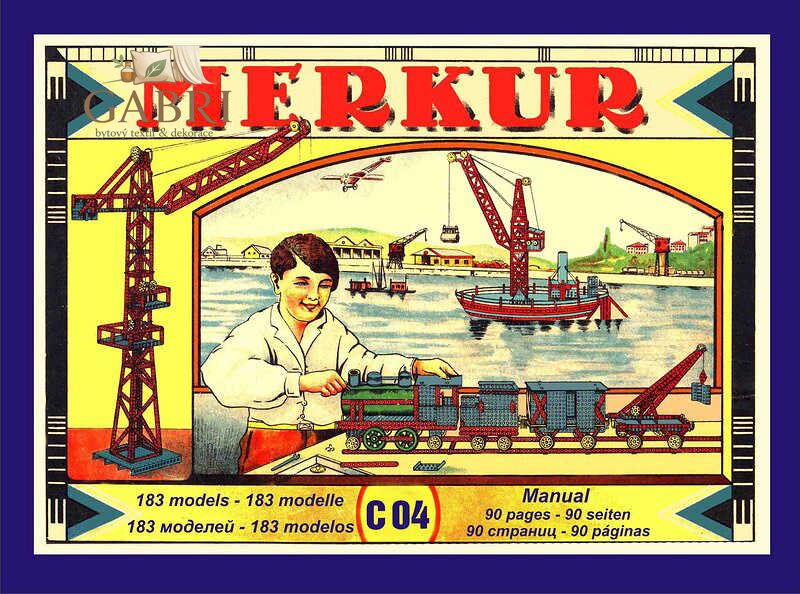MERKUR C04 Classic retro 213 dílků *KOVOVÁ STAVEBNICE*