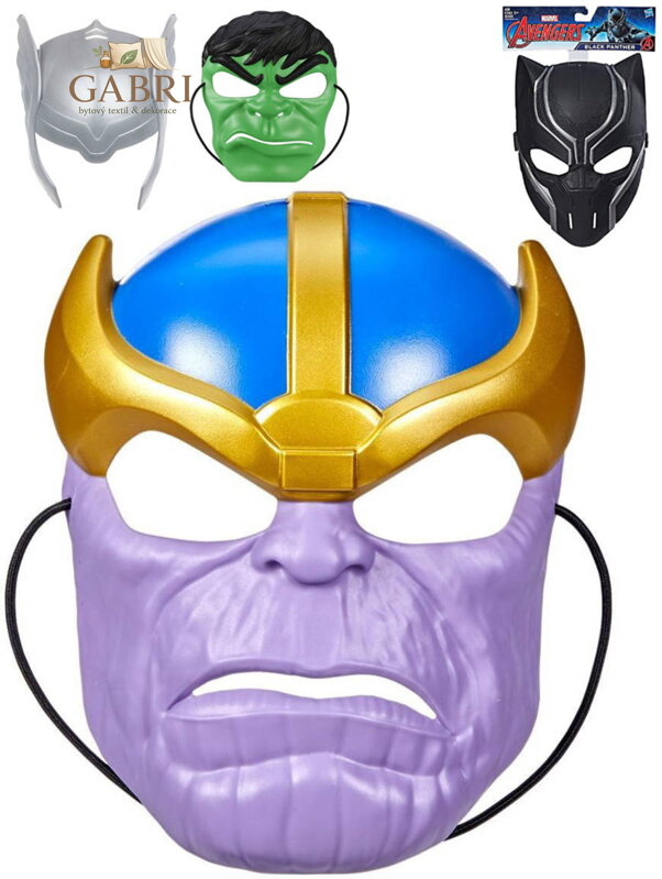 HASBRO Marvel maska hrdinů 18cm 6 druhů plast v sáčku