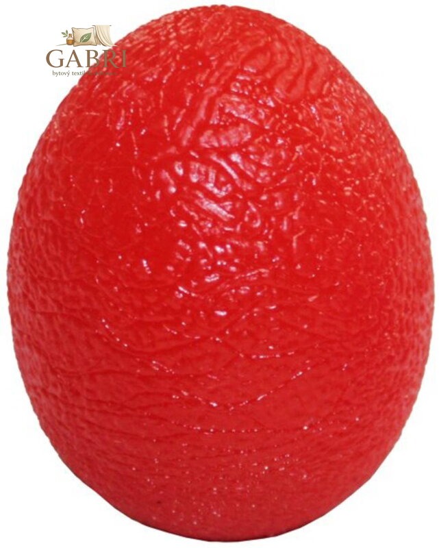 MERCO Vajíčko masážní rehabilitační červené antistresové na mačkání