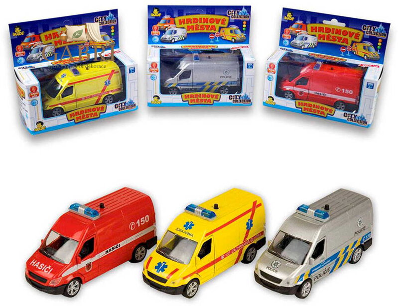 Auto City Collection záchranné složky Světlo Zvuk 3 druhy kov