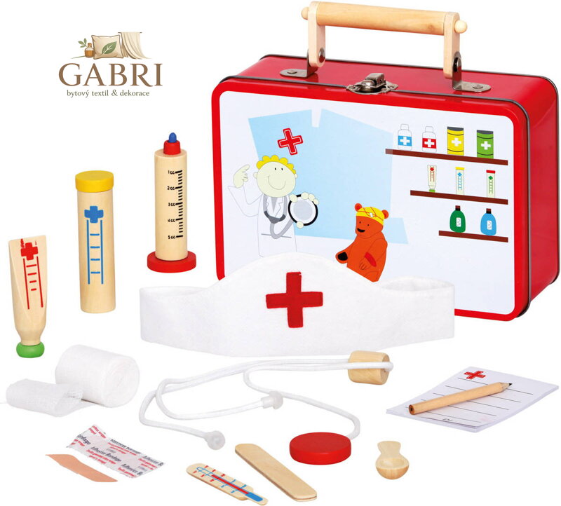 BINO Kufřík doktorský malý zvěrolékař dětské lékařské potřeby