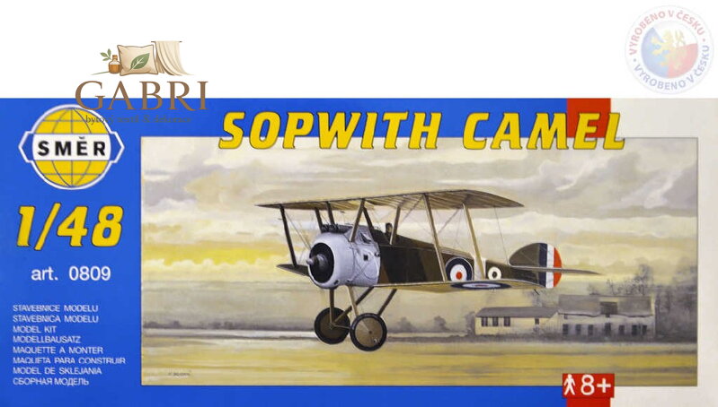 SMĚR Model letadlo Sopwith Camel 1:48 (stavebnice letadla)