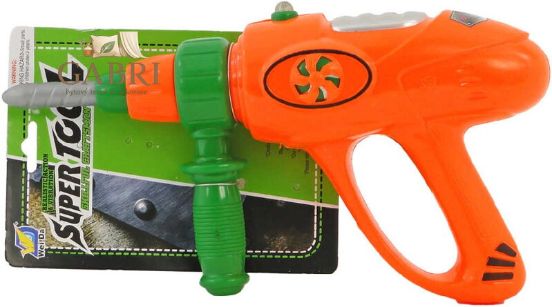 Vrtačka dětská plastová na baterie 27cm na kartě vibruje Světlo Zvuk