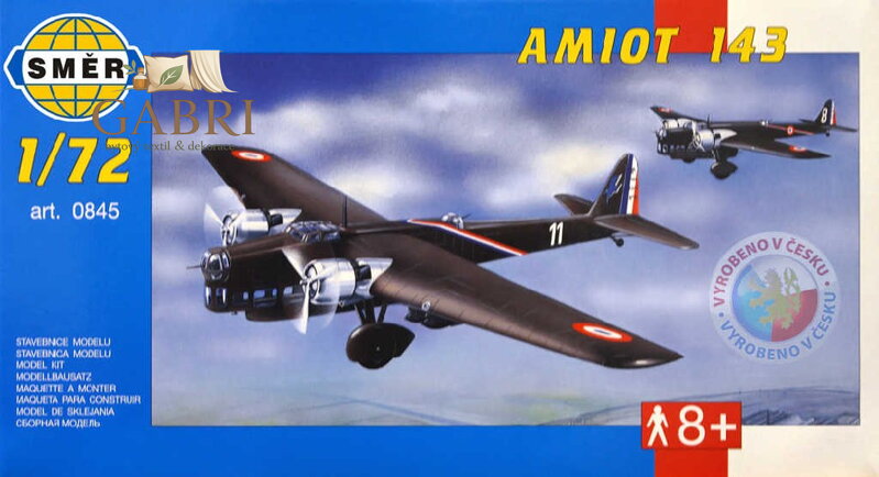SMĚR Model letadlo Amiot 143  1:72 (stavebnice letadla)