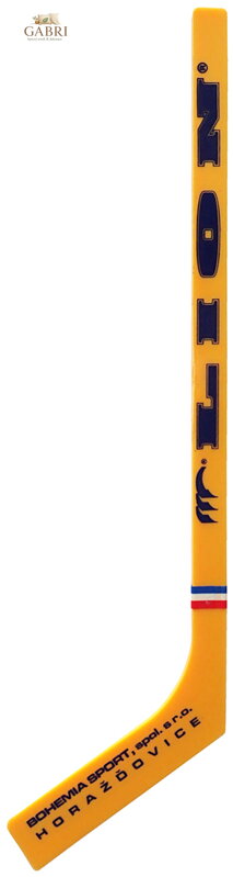 BOHEMIA Hokejka Lion mini 30cm plastová hokejová hůl Žlutá H30M