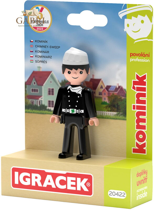 EFKO IGRÁČEK Kominík povolání set figurka kloubová s doplňky