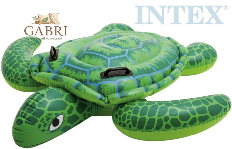 INTEX Želva nafukovací s úchyty 150x127cm dětské vozítko do vody 57524