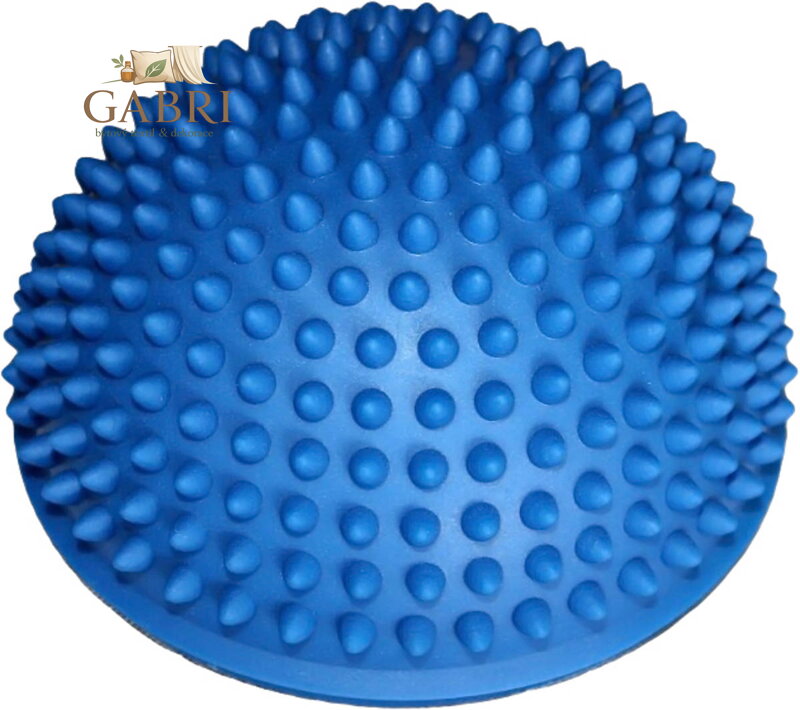 MERCO Masážní balanční foot podložka 16cm rehabilitační ježek modrý
