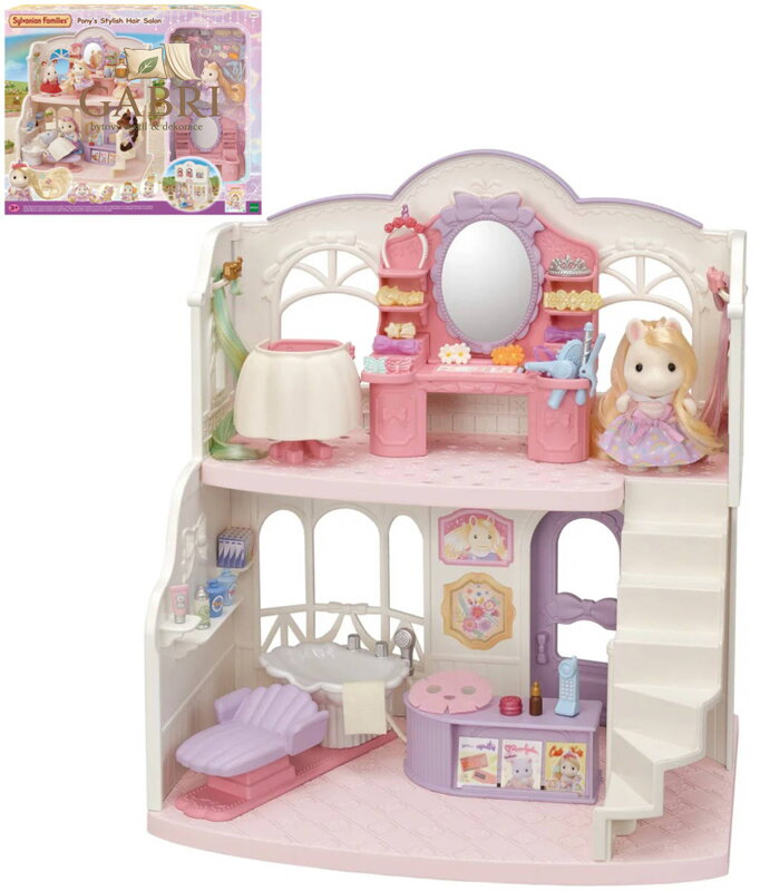 Sylvanian Families Kadeřnický salon pro poníky herní set s poníkem Sally a doplňky