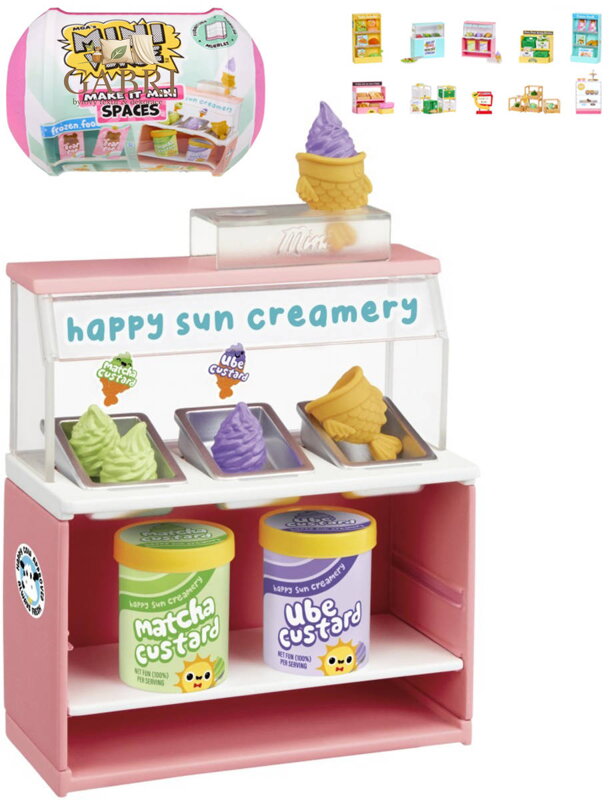 MGAs Mini Verse nábytek s doplňky k sestavení do místností s překvapením