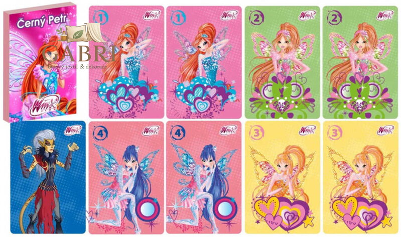 AKIM Hra karetní Černý Petr Winx Club *SPOLEČENSKÉ HRY*