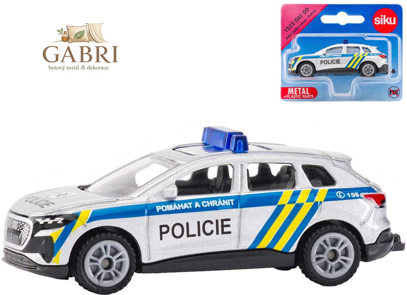 SIKU Auto Audi Q4 e-tron česká policie kovový model 1552