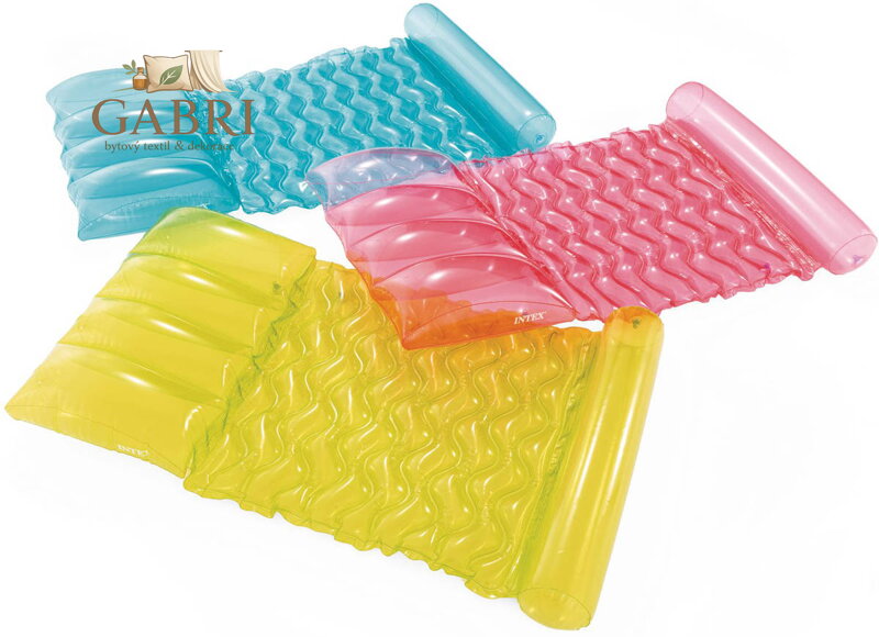 INTEX Lehátko Hamaka nafukovací matrace průhledná do vody 3 barvy 58725