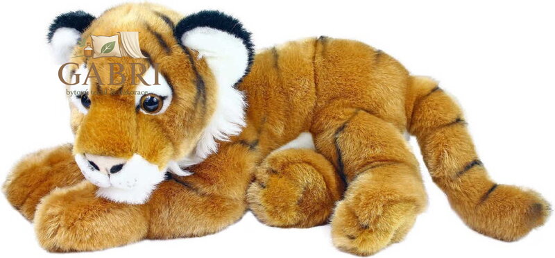 PLYŠ Tygr ležící 40cm exkluzivní kolekce *PLYŠOVÉ HRAČKY*