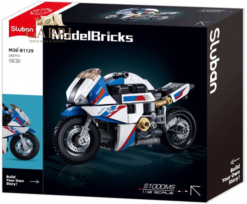 SLUBAN Model Bricks Motorka 1000RR 242 dílků STAVEBNICE