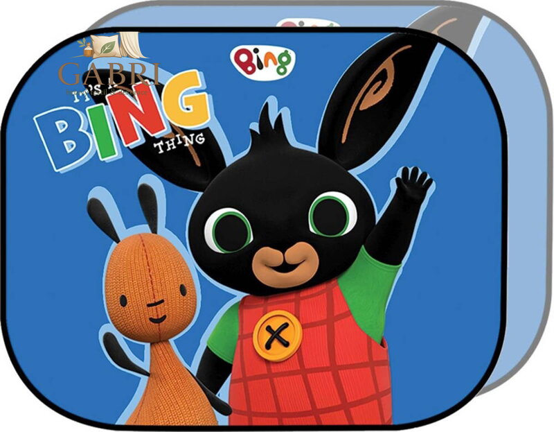 Sluneční clona králíček Bing baby stínítko set 2ks na sklo do auta