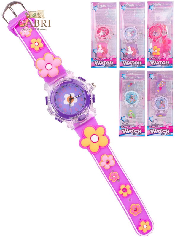 Glamour hodinky náramkové analogové dívčí na baterie Světlo 6 druhů