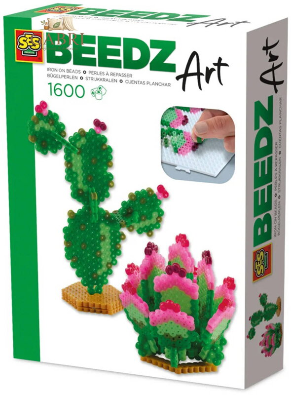 SES CREATIVE Beedz zažehlovací 3D korálky Art kaktus 1600ks