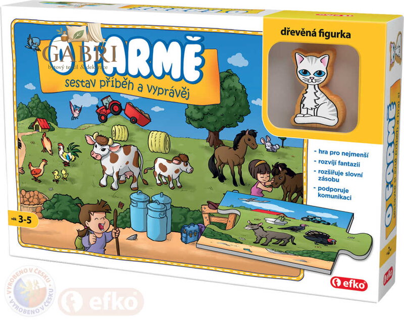 EFKO Baby Hra O farmě puzzle vyprávěcí Skládej a vyprávěj příběhy