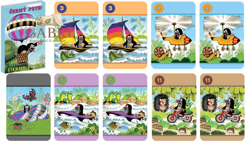 AKIM Hra Černý Petr Krtek (Krteček) 6 v papírové krabiččce *SPOLEČENSKÉ HRY*