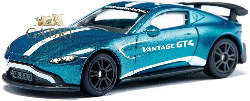 SIKU Auto závodní Aston Martin Vantage GT4 sportovní kovový model 1577