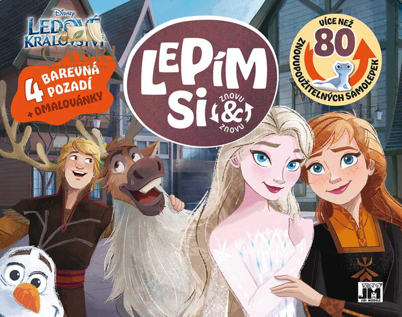 JIRI MODELS Lepím si znovu Ledové Království zábava se samolepkami