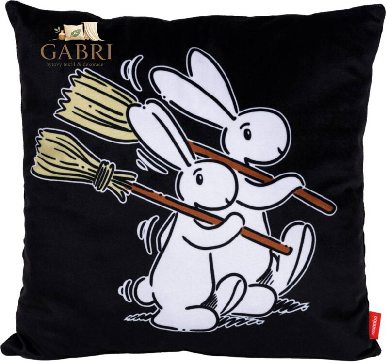 MORAVSKÁ ÚSTŘEDNA Polštář Bob a Bobek práce 30x30cm s potiskem