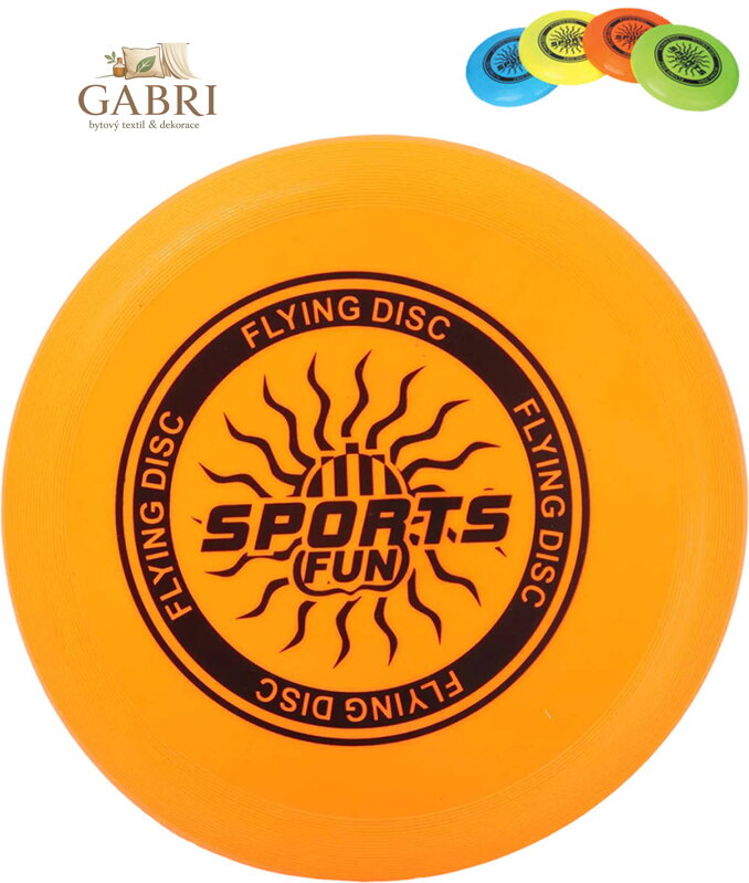 Házecí disk frisbee 23cm talíř létající plastový 4 barvy