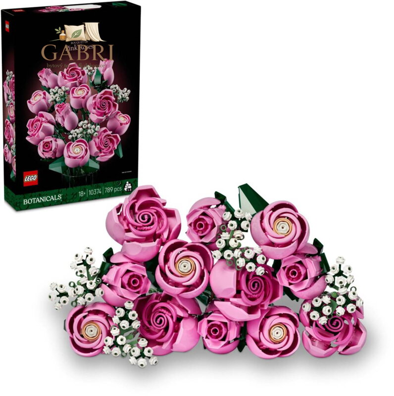 LEGO BOTANICALS Kytice růžových růží 10374 STAVEBNICE