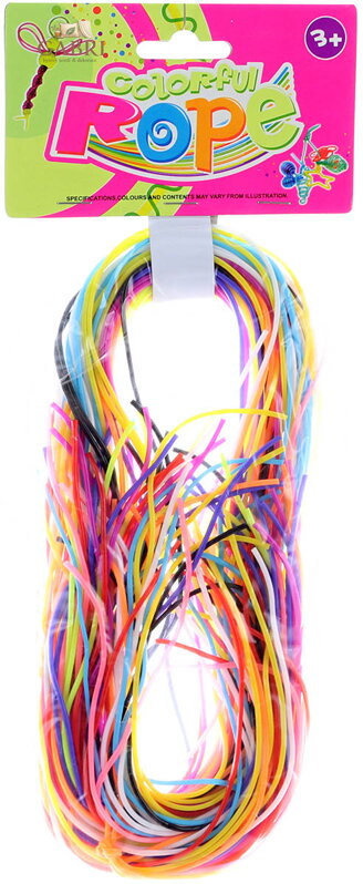 Provázky zaplétací kreativní set barevné bužirky v sáčku