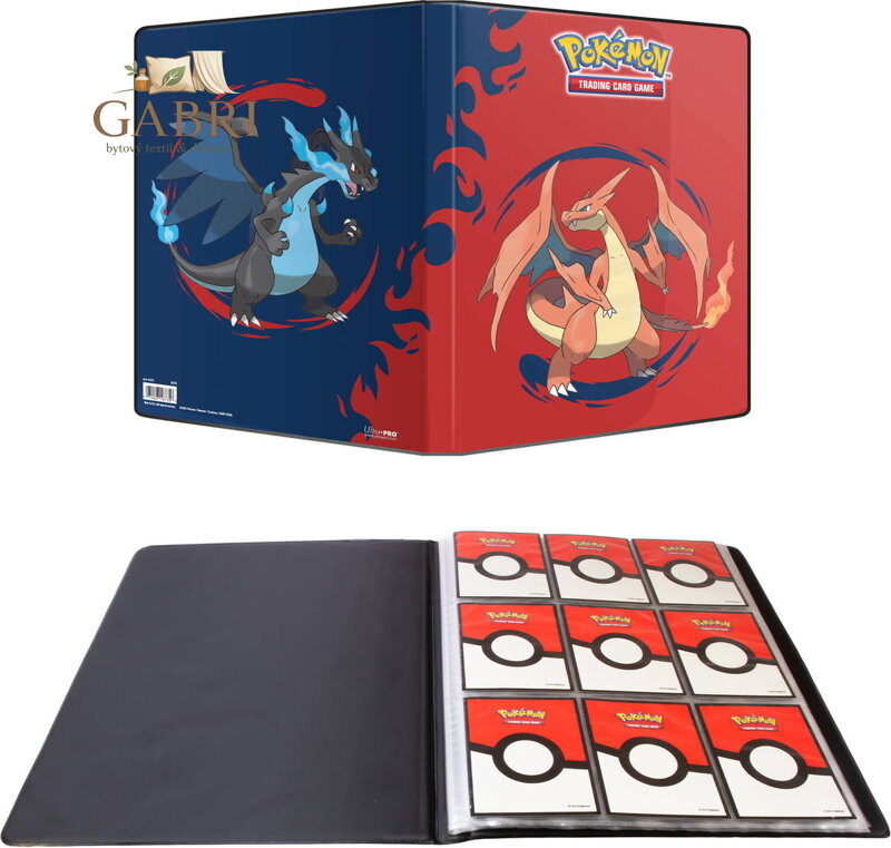 Pokémon Ultra Pro Mega Charizard X & Y album sběratelské A4 na 180 karet