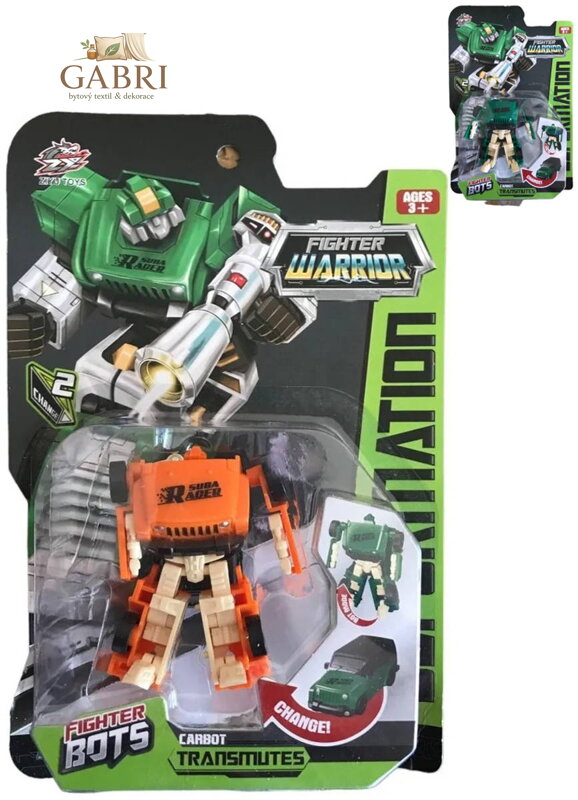 Transrobot skládací auto / robot s přeměnou 2v1 2 barvy