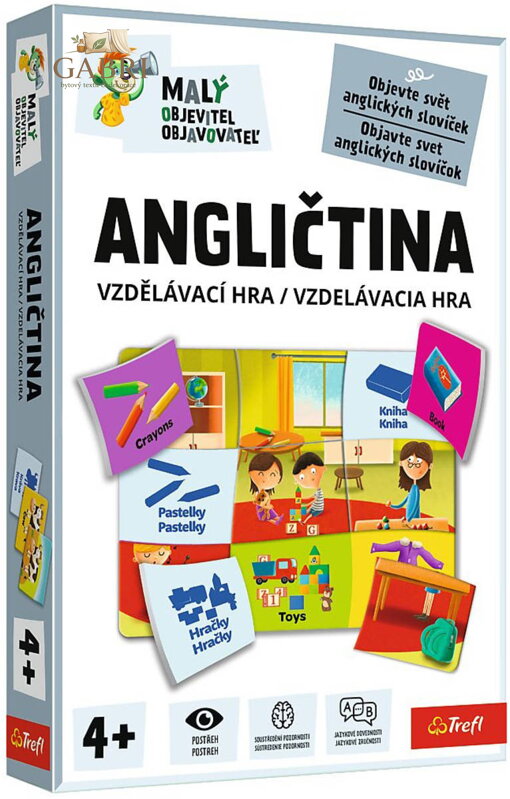 TREFL Hra Malý objevitel Angličtina vzdělávací společenská hra