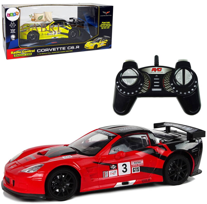 RC Auto Corvette C6.R na vysílačku 2,4GHz 1:18 na baterie Světlo 2 barvy