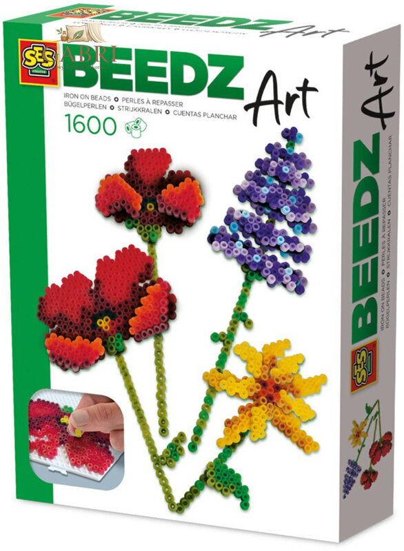 SES CREATIVE Beedz zažehlovací 3D korálky Art luční květiny 1600ks