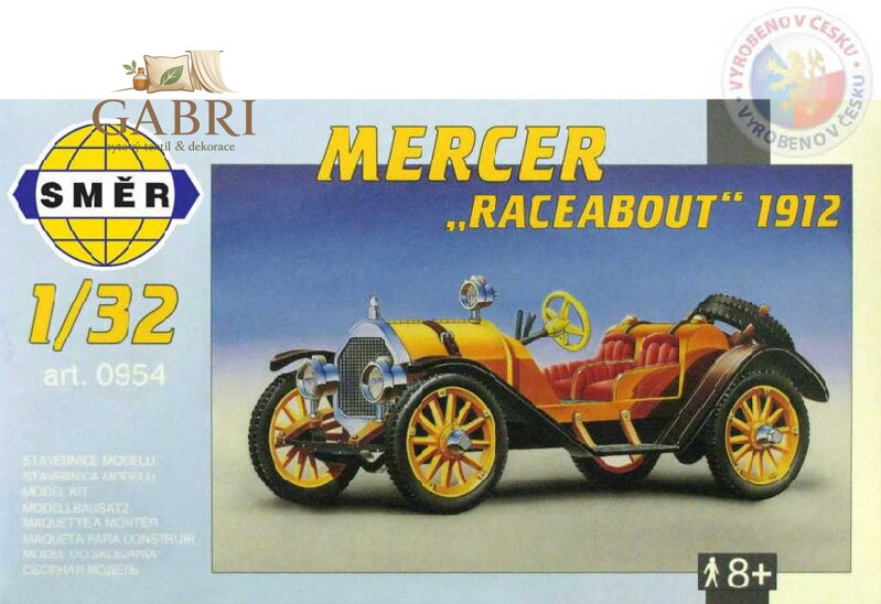 SMĚR Model auto  Mercer Raceabout 1912  1:32 (stavebnice auta)