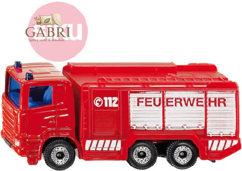 SIKU Auto hasiči cisterna požární kovový model 1034