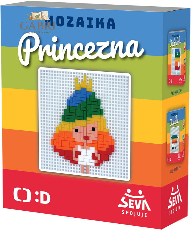 SEVA Mozaika Princezna Déčko 338 dílků plast STAVEBNICE