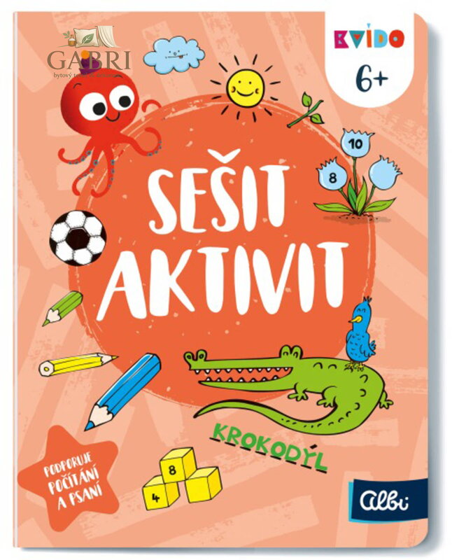 ALBI Kvído Sešit plný aktivit interaktivní úkoly pro děti 6+