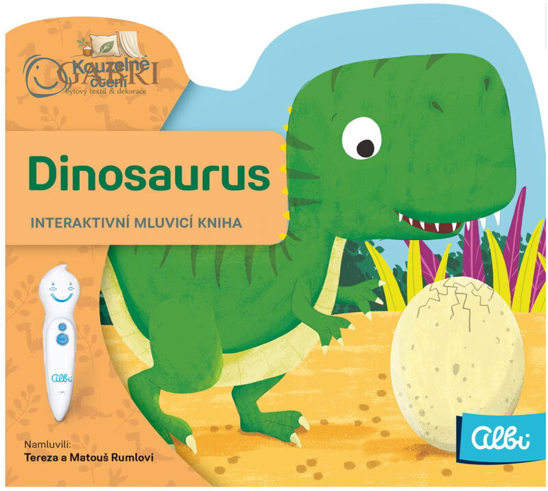 ALBI Kouzelné čtení Kniha interaktivní Dinosaurus baby minikniha tvarovaná
